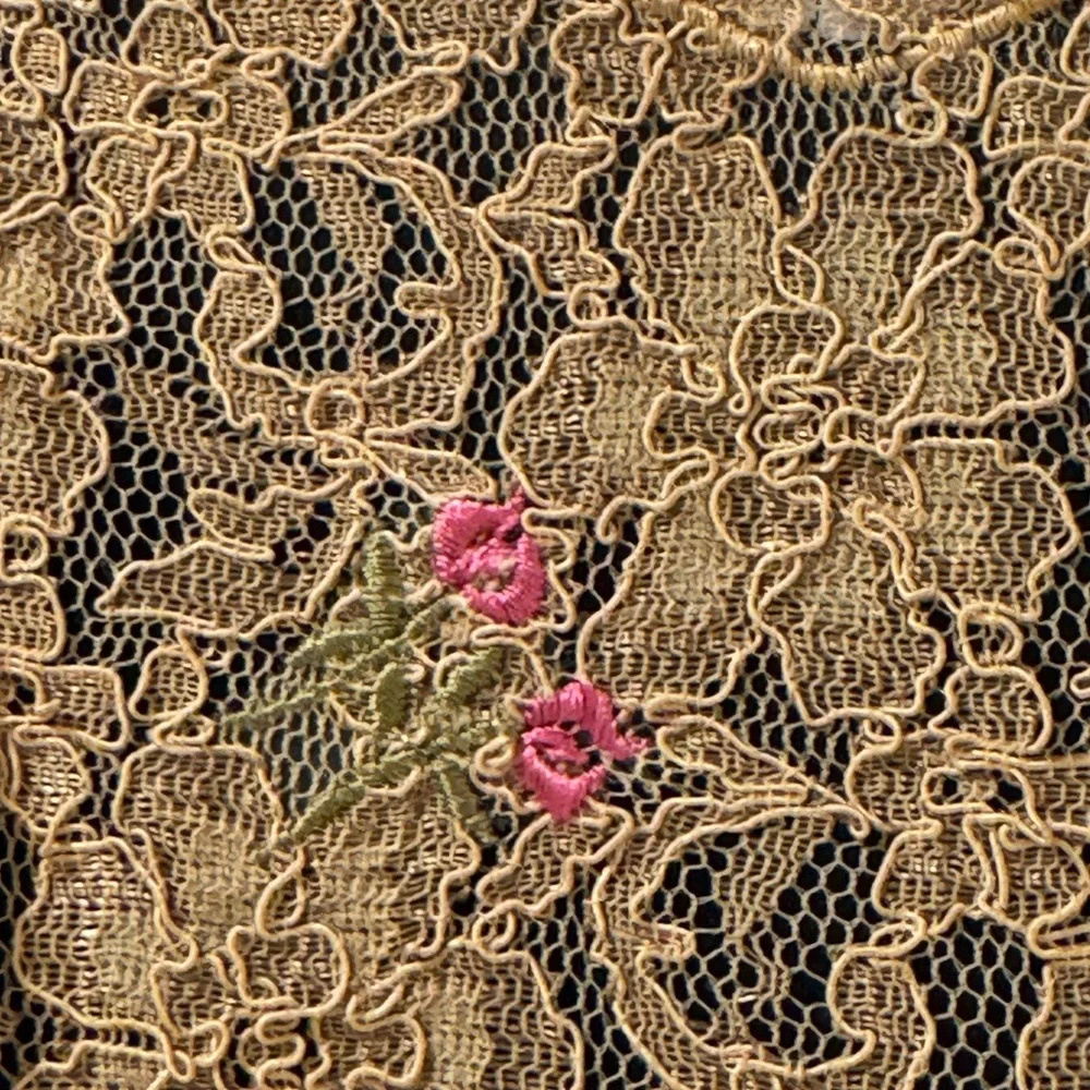 Betsy Johnson sexy black and gold lace slip dress - Picture 10 of 11